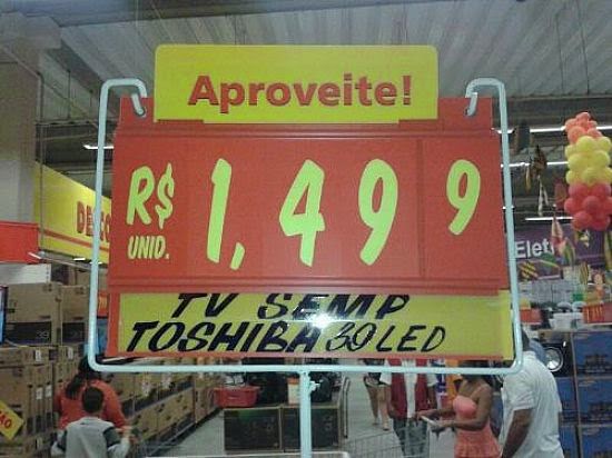 Promoções absurdas: Essa deve ter dado uma dor de cabeça ao lojista...